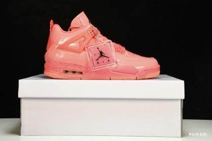 RETRO AQ9128-600 WMNS NRG AIR BLACK-VOLT' PUNCH 'HOT JORDAN 4 0808